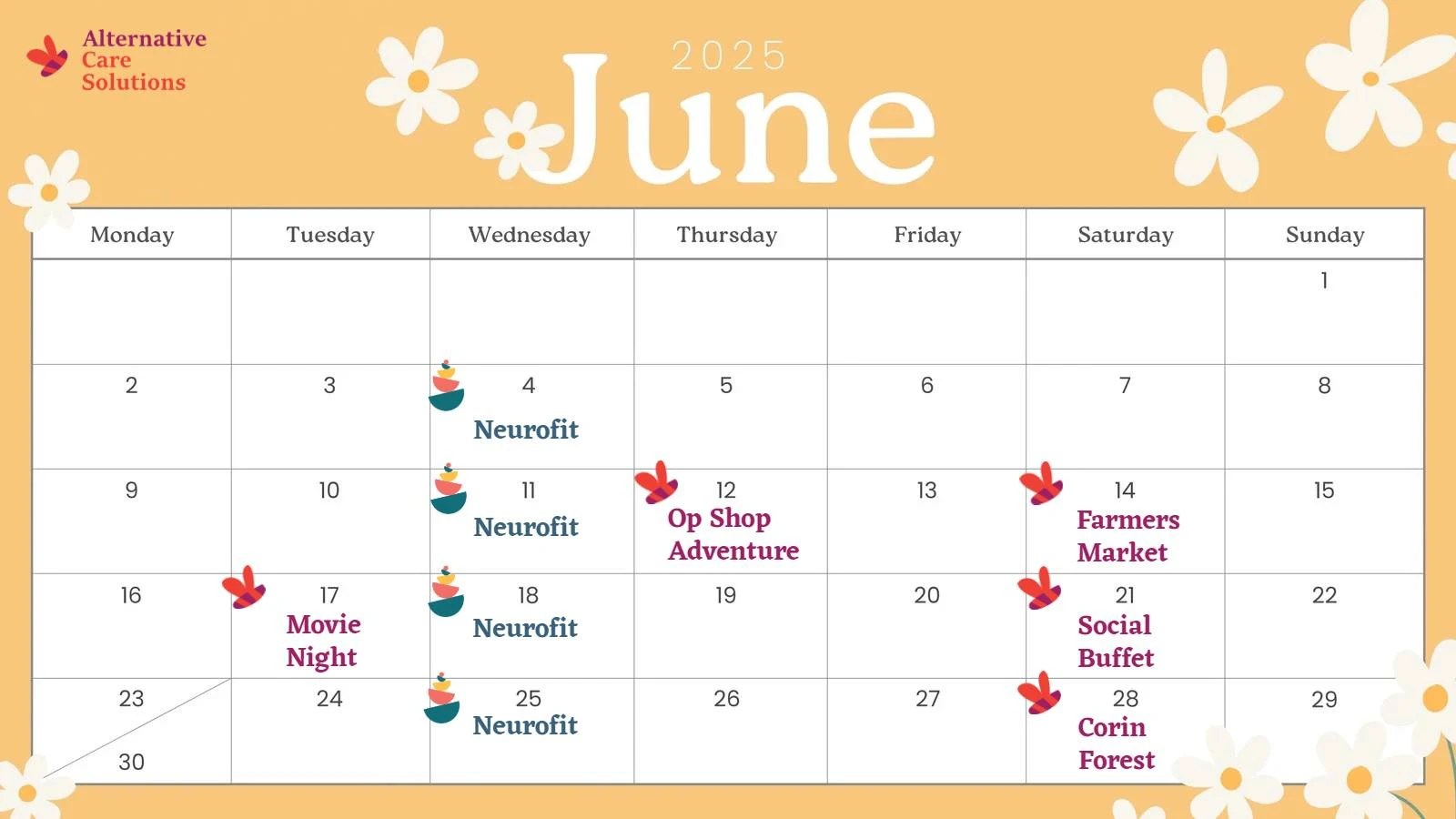 Whats happening in June